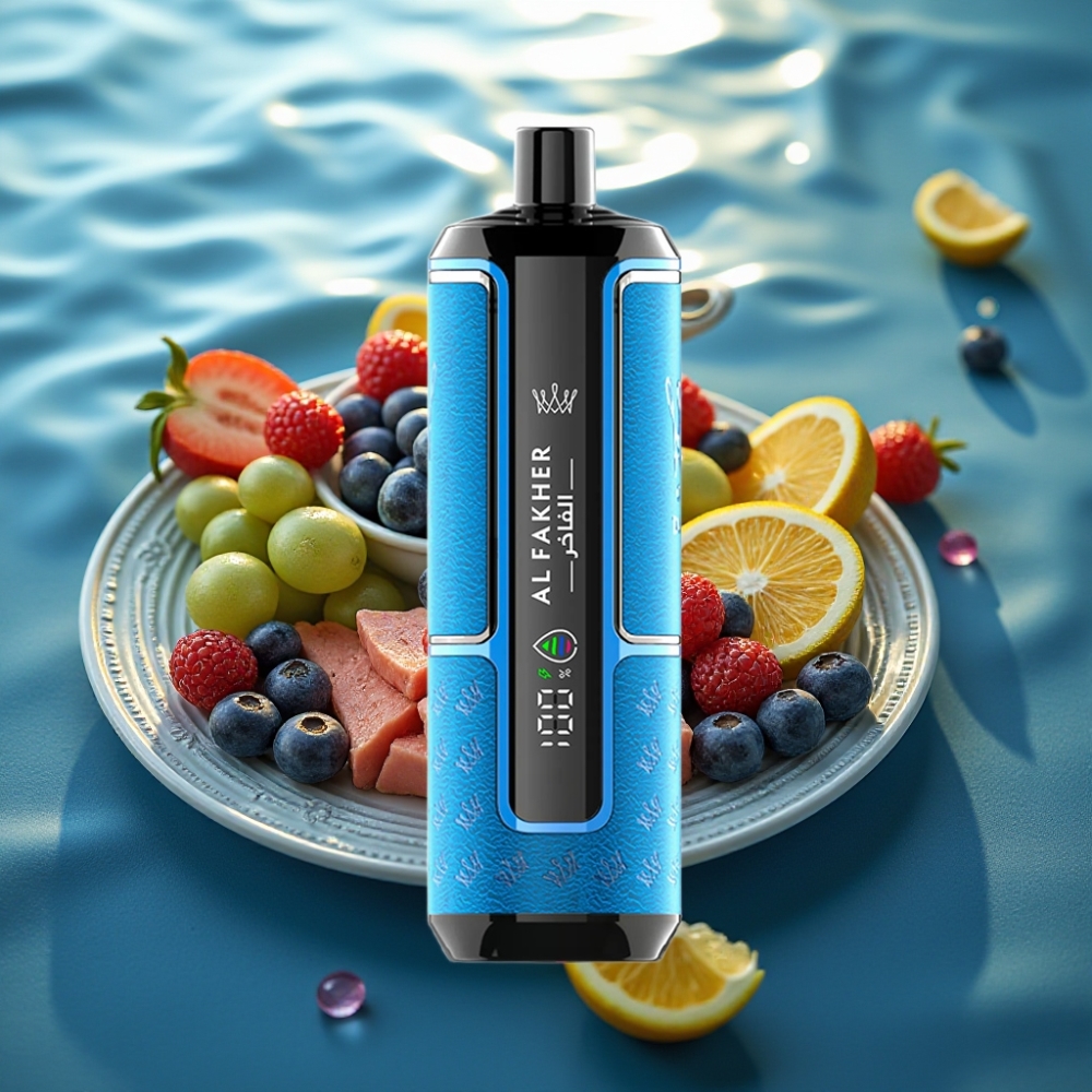 Al Fakher Crown Bar 15K Hypermax Descartável - Oceano Azul 22ml 15K Tiros