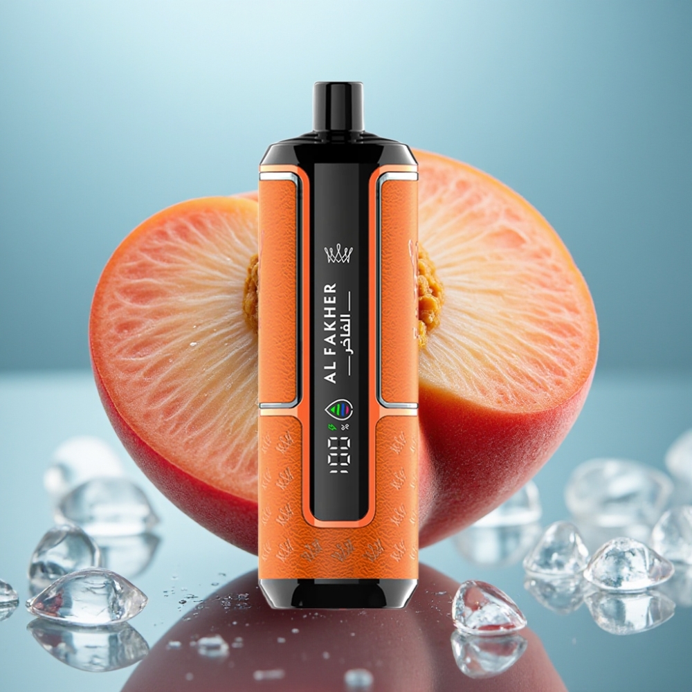 Al Fakher Crown Bar 15K Hypermax Disposable - Pêssego Gelado 22ml 15K Puffs