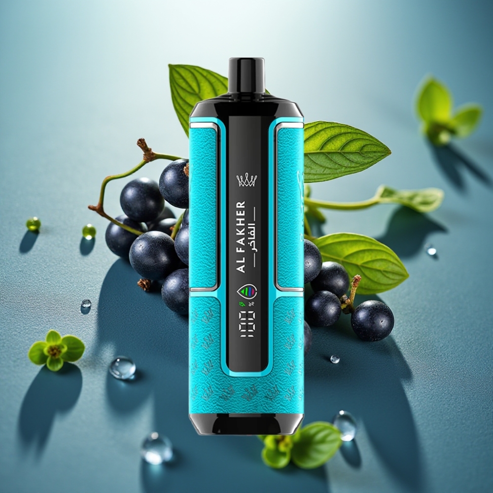 Al Fakher Crown Bar 15K Hypermax Vape Descartável Groselha Menta 22ml 600mAh