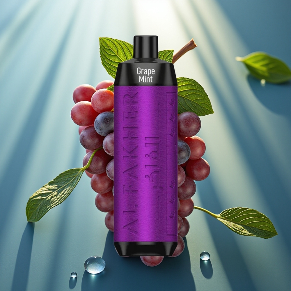 Al Fakher Crown Bar 8000 Crystal Descartável - Uva Menta 18ml 8000 Puffs