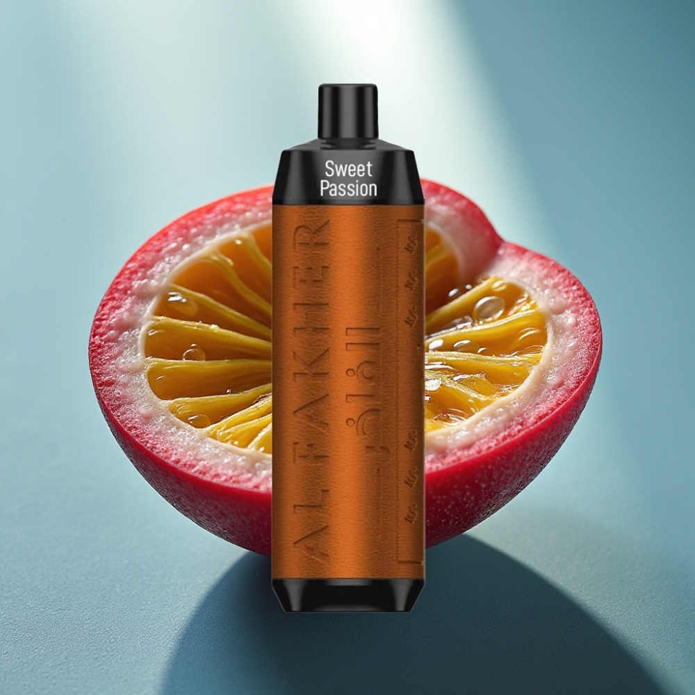 Al Fakher Crown Bar 8000 Crystal Vape Descartável - Maracujá Doce (18ml 5mg 8000 Tragos)