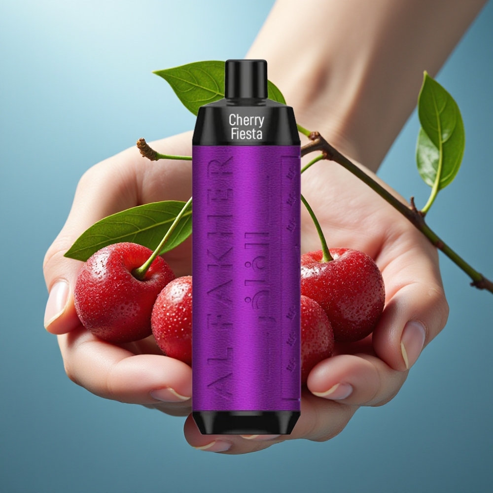 Al Fakher Crown Bar 8000 Crystal Vape Descartável Cherry Fiesta - 18ml 5mg 8000 Tragadas