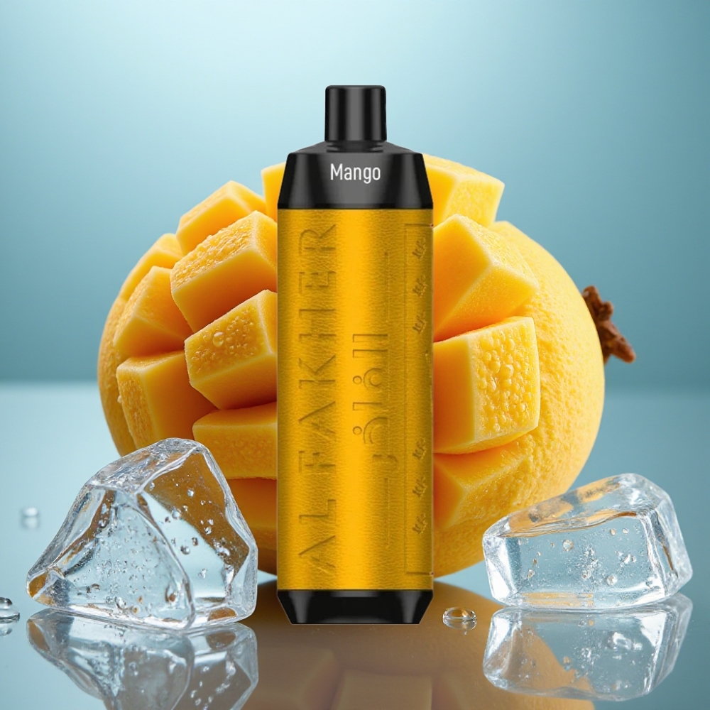 Al Fakher Crown Bar 8000 Crystal Vape Descartável Manga Gelo 18ml 8000 Puffs