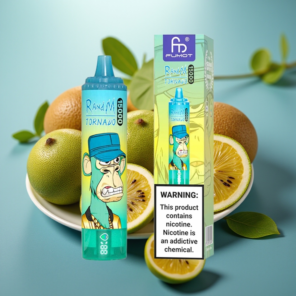 Fumot RandM Tornado 15000 Puffs - Kiwi Maracujá Goiaba 25ml 850mAh Tela LCD