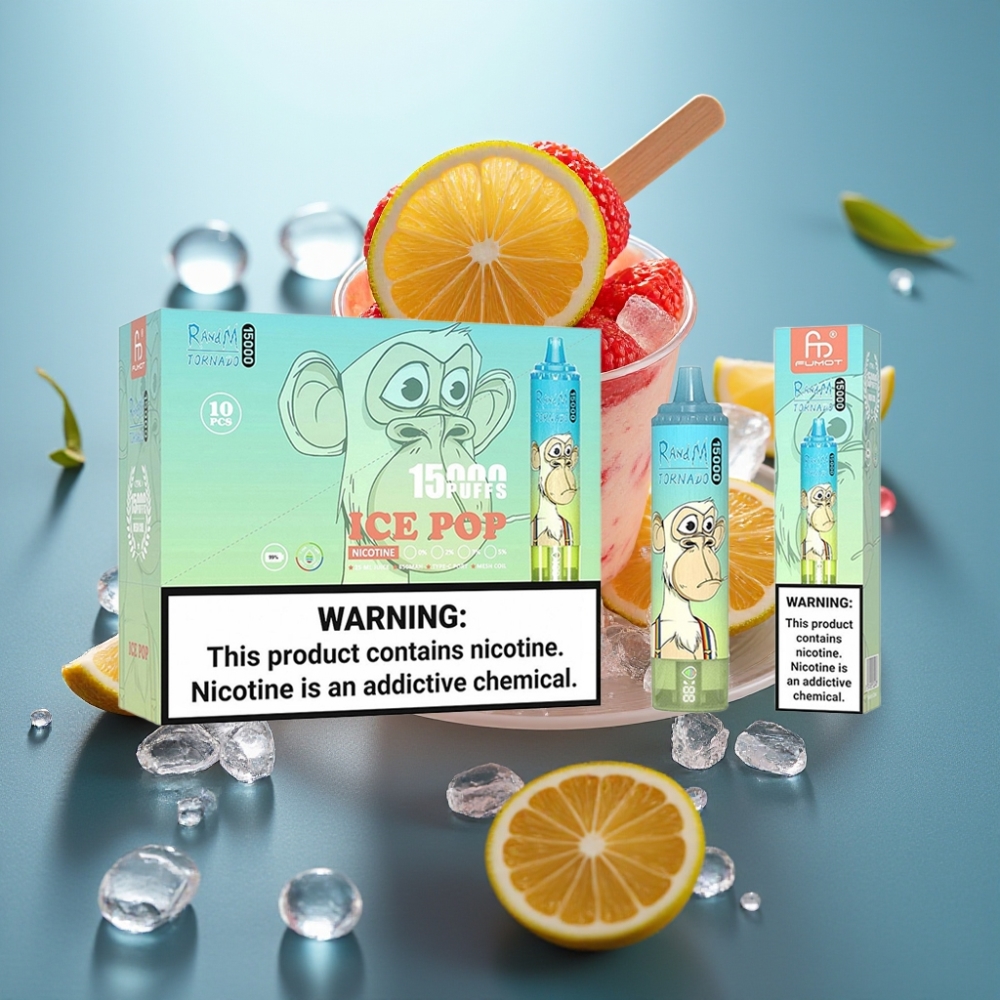 Fumot RandM Tornado 15000 Puffs 25ml Ice Pop USB-C 850mAh