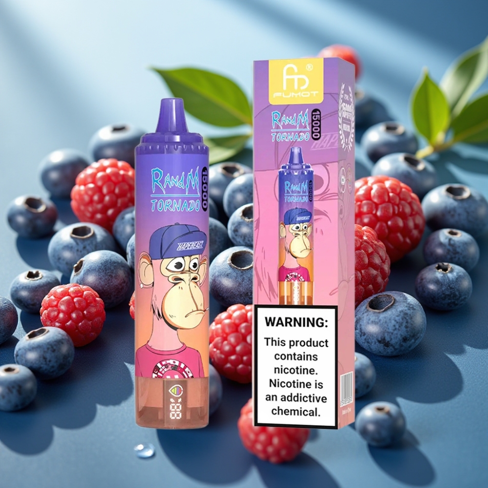 Fumot RandM Tornado 15000 Puffs 25ml Mirtilo Cereja Cranberry