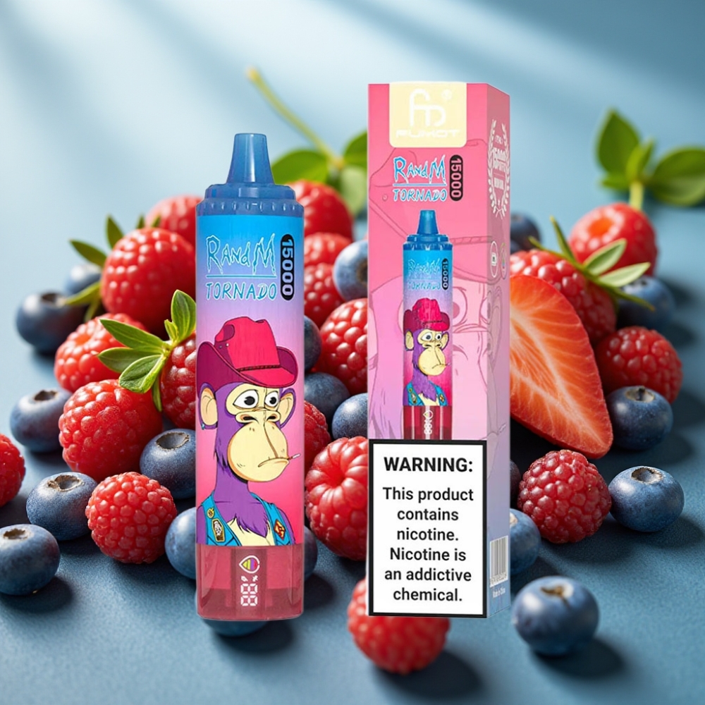 Fumot RandM Tornado 15000 Puffs 25ml Mixed Berry USB-C LCD