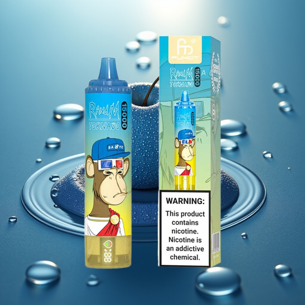 Fumot RandM Tornado 15000 Puffs 25ml Sr Azul Mesh 09 Ohm