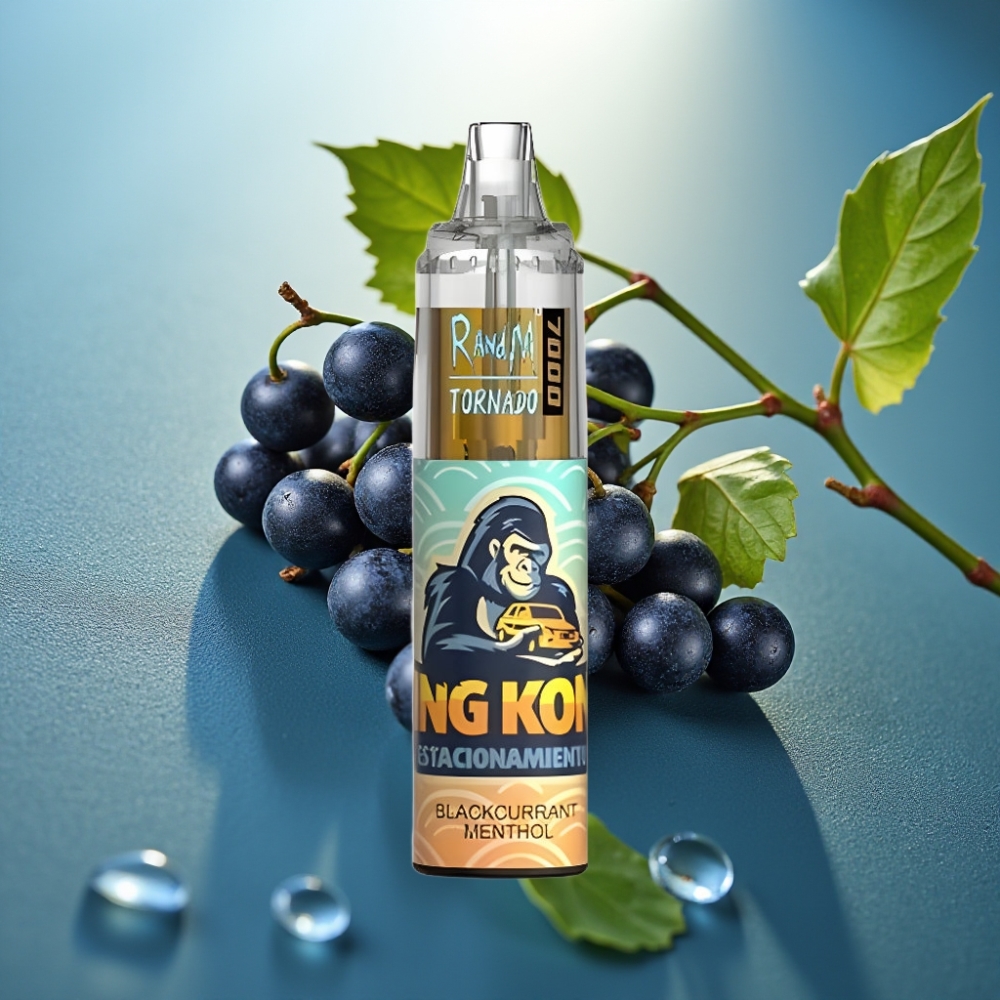 Fumot Tornado 7000 Puffs 14ML Blackcurrant Menthol RGB Tipo-C