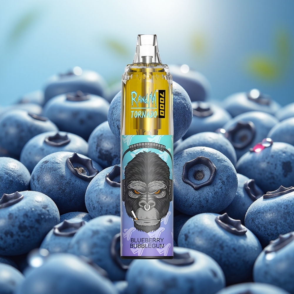 Fumot Tornado 7000 Puffs 14ML Blueberry Chiclete Tipo-C RGB
