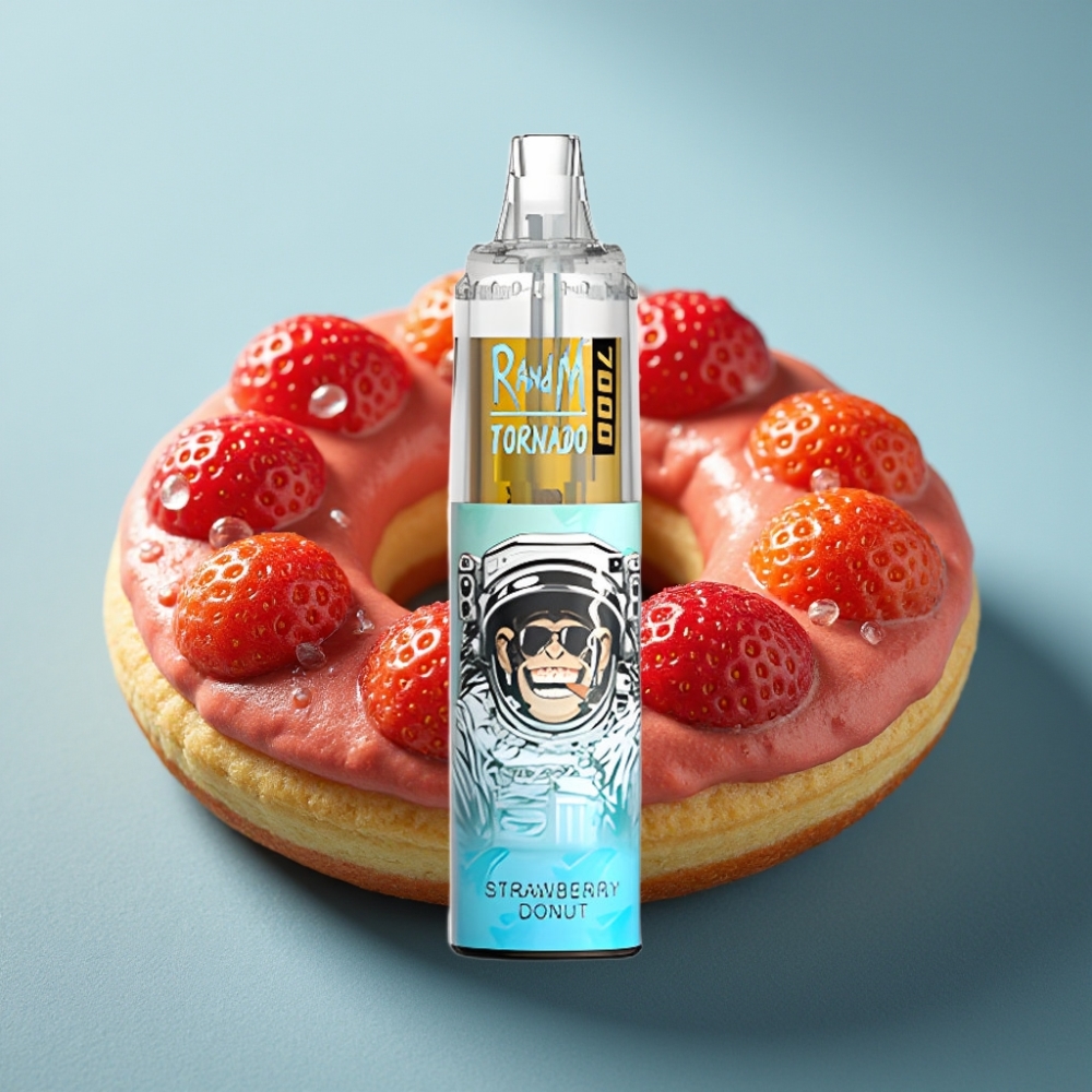 Fumot Tornado 7000 Puffs 14ML Donut de Morango RGB Tipo-C