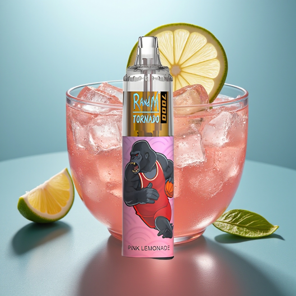 Fumot Tornado 7000 Puffs 14ML Pink Lemonade RGB Air-Ajustável