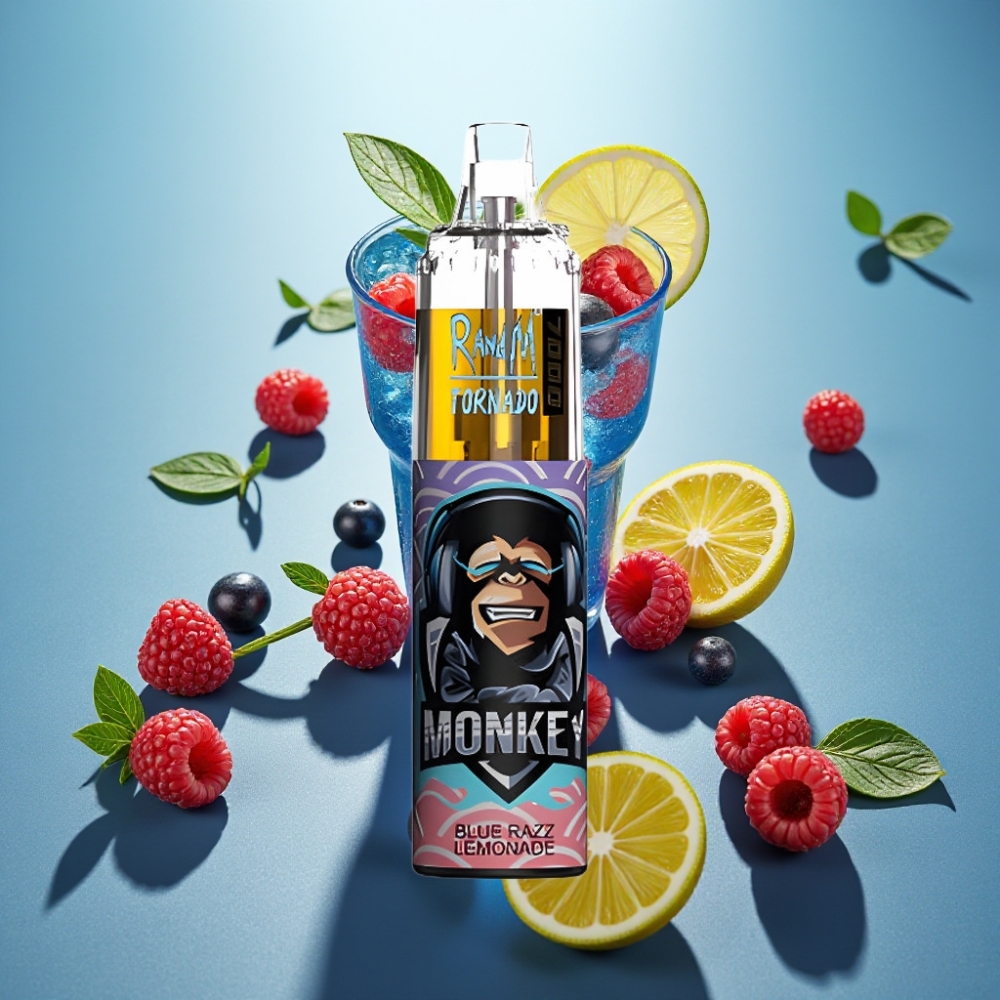 Fumot Tornado 7000 Puffs Disposable Vape - Limonada Blue Razz 14ML Tipo-C RGB