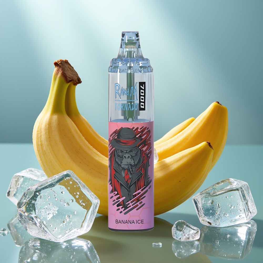Fumot Tornado 7000 Puffs Disposable Vape Banana Gelo 14ML 850MAH Mesh