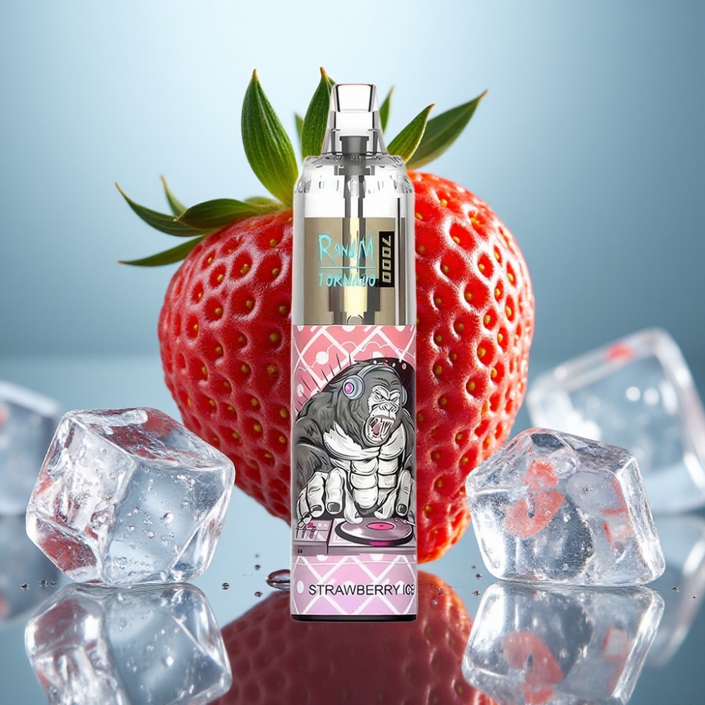 Fumot Tornado 7000 Vape Descargável Morango Gelo 14ML 5 NIC RGB