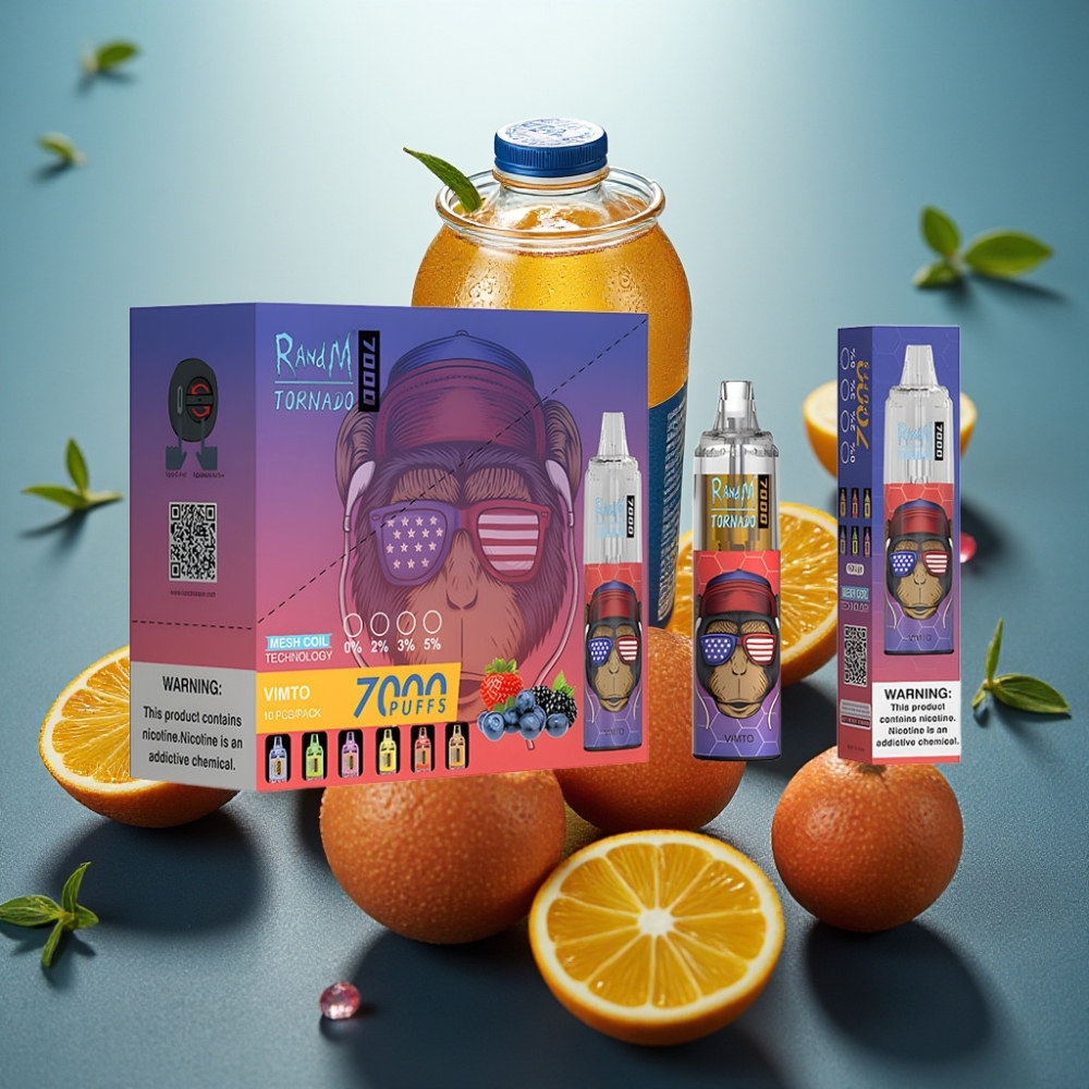 Fumot Tornado 7000 Vape Descartável Vimto 14ML 850MAH RGB