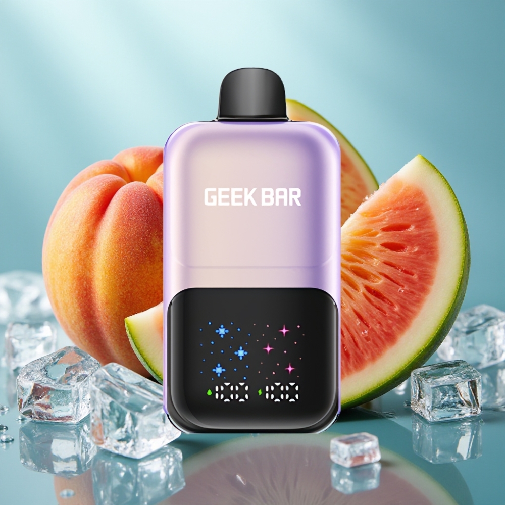 GEEK BAR 2GO 20ml 50000 Puffs Série Duo Vape Pen Pêssego Manga Melancia Ice