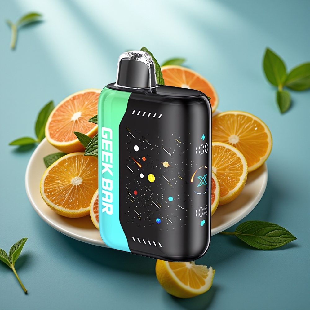 GEEK BAR Pulse X 42K Puffs Edição Meteoro ATL Menta 820mAh Tela 3D Dual Mesh