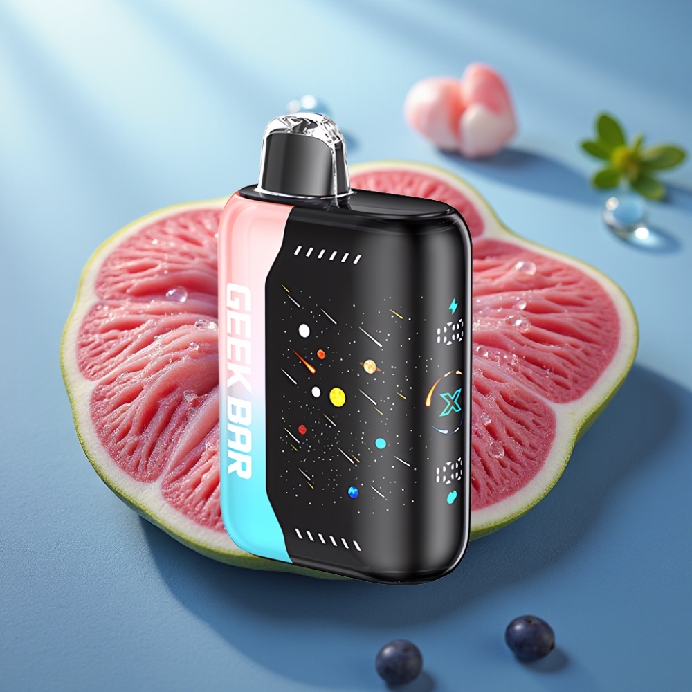 GEEK BAR Pulse X 42K Puffs Edição Meteoro Rosa  Azul com Tela 3D