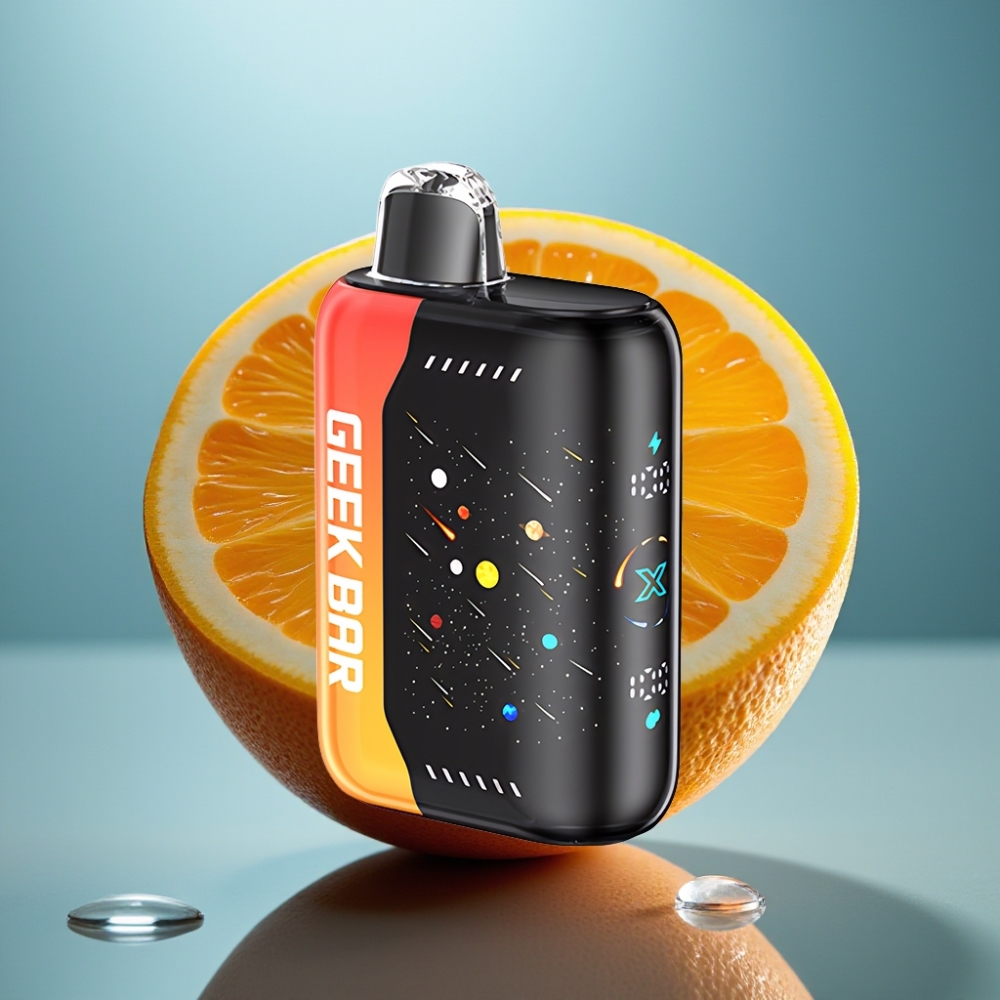 GEEK BAR Pulse X 42K Puffs Edição Meteoro Sabor Dragão Laranja 820mAh Tela 3D