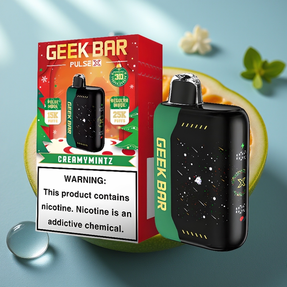 Geek Bar Pulse X 25000 Puffs Edição Natal 18mL 0-5 Nicotina USB-C