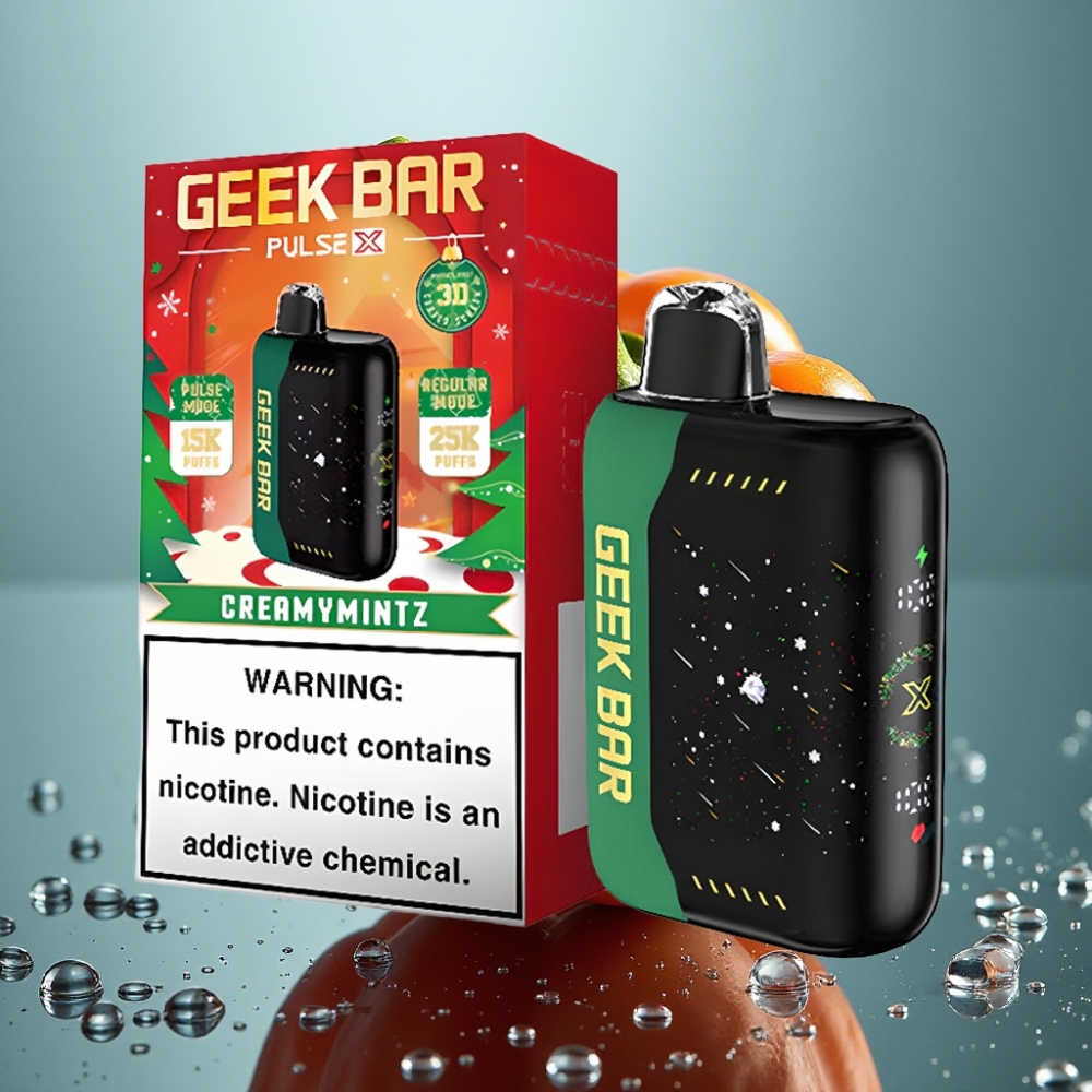 Geek Bar Pulse X 25000 Puffs Edição Natal 18mL 0-5 Nicotina USB-C