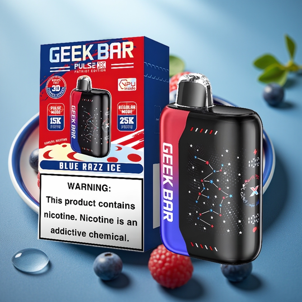Geek Bar Pulse X 25000 Puffs Edição Patriota 18mL 5 Nicotina