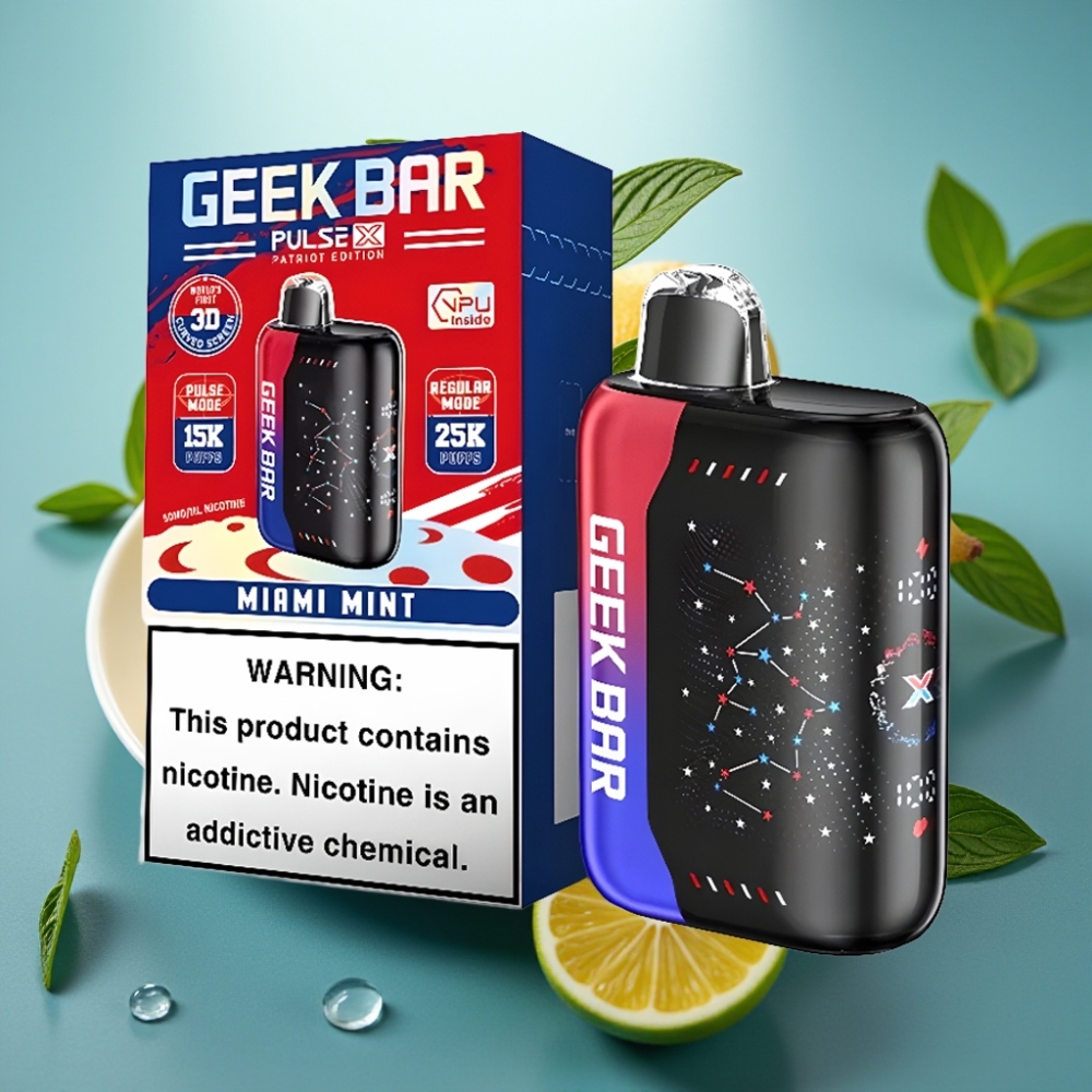 Geek Bar Pulse X 25000 Puffs Edição Patriota 18mL 5 Nicotina