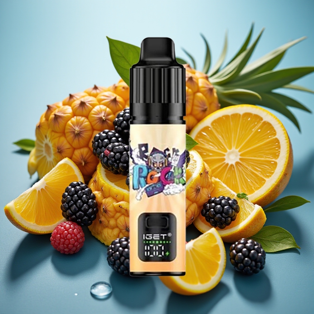 IGET BAR PLUS S3 POD 10000 Tragos Vape Descartável Amora Abacaxi Laranja