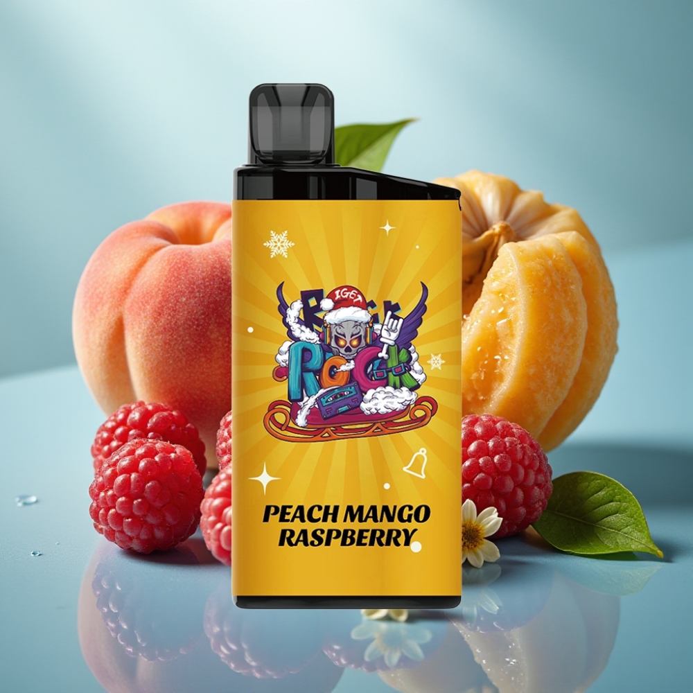IGET Bar 3500 Puffs Pêssego Manga Framboesa