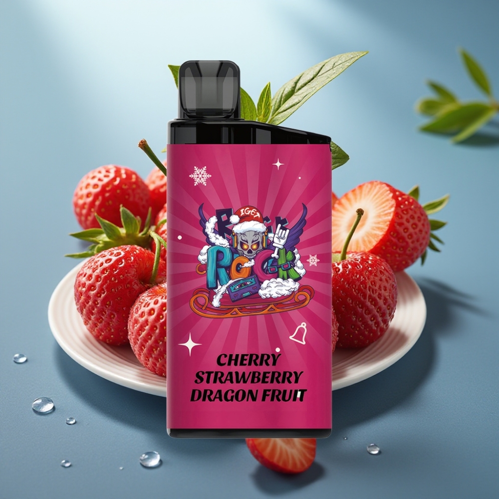 IGET Bar 3500 Puffs Vape Descarga Cereja Morango Fruta do Dragão 1400mAh