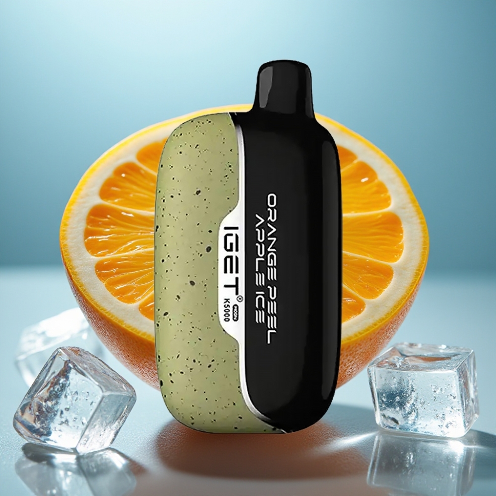 IGET Moon K5000 Puffs Casca de Laranja Maçã Gelo - 5000 Puffs 135 Ohm