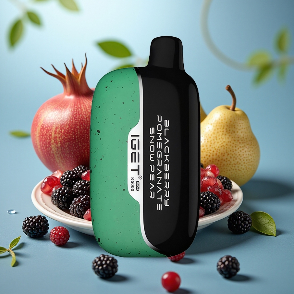 IGET Moon K5000 Puffs Vape Descartável - Amora Romã Pêra Neve 5000 Puffs PC 135 Ohm