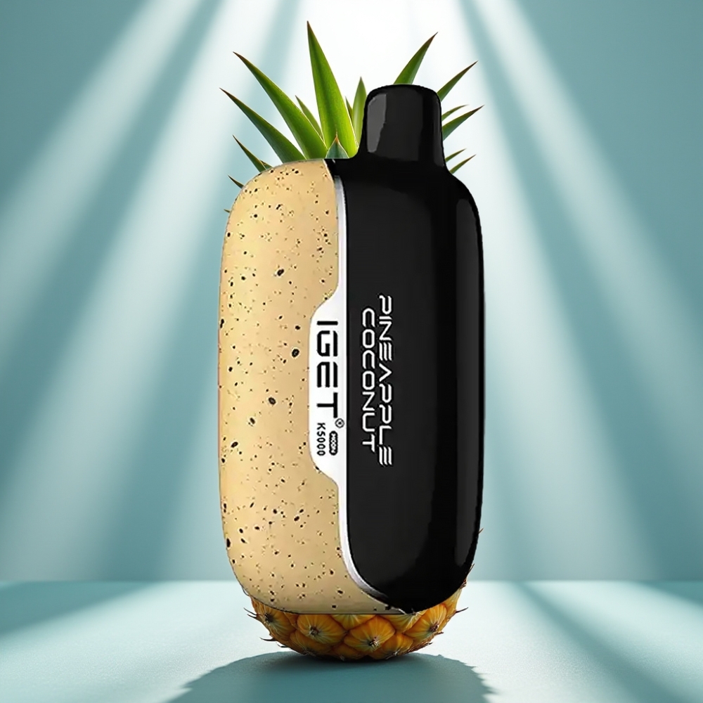 IGET Moon K5000 Puffs Vape Descartável Abacaxi Coco 5000 Puffs 815g