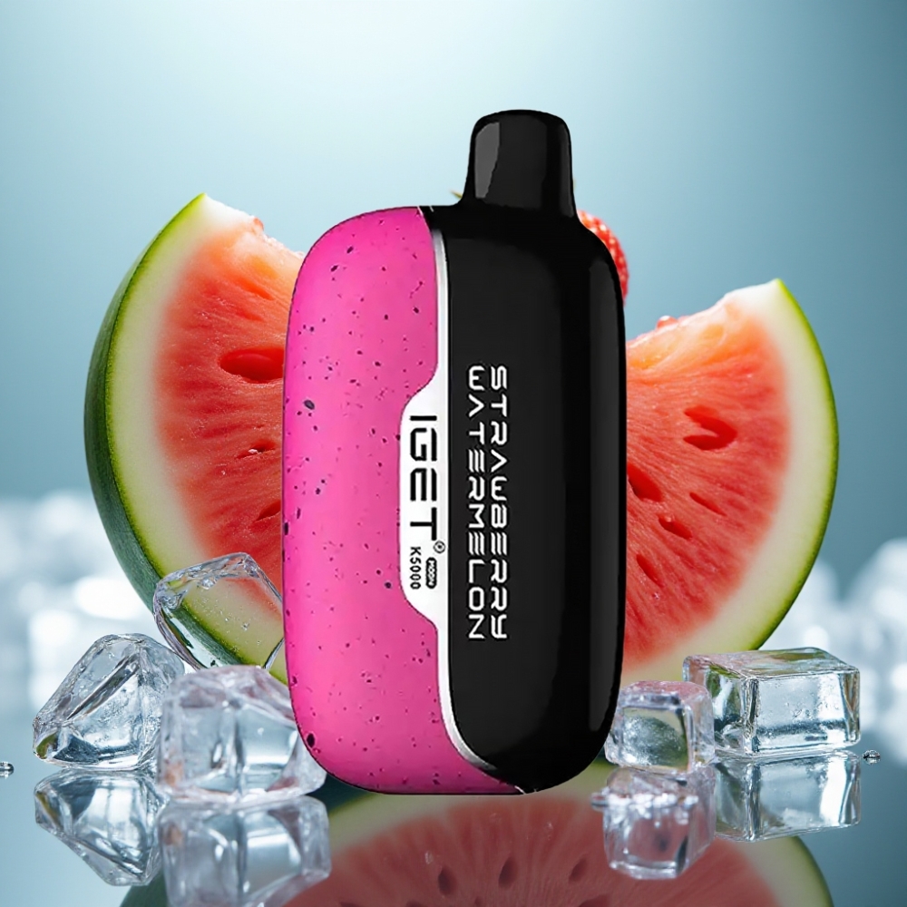 IGET Moon K5000 Puffs Vape Descartável Morango Melancia Gelo – 5000 Puffs 135 Ohm