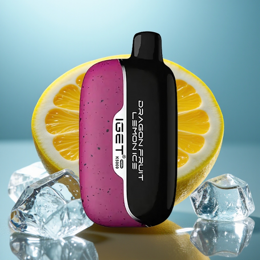 IGET Moon K5000 Puffs Vape Descartável Sabor Pitaia Limão Gelo 5000 Puffs 815g