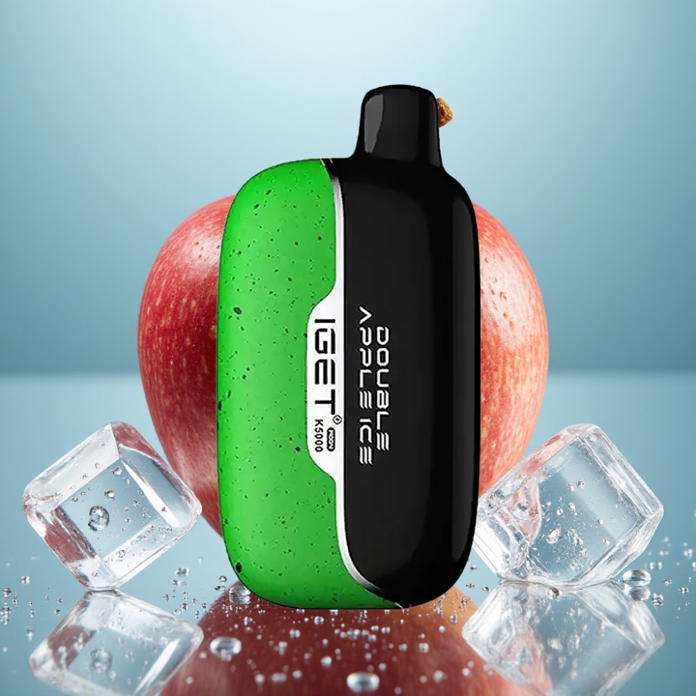 IGET Moon K5000 Puffs Vape Descobrável Maçã Dupla Gelo – 5000 Puffs 135 Ohm