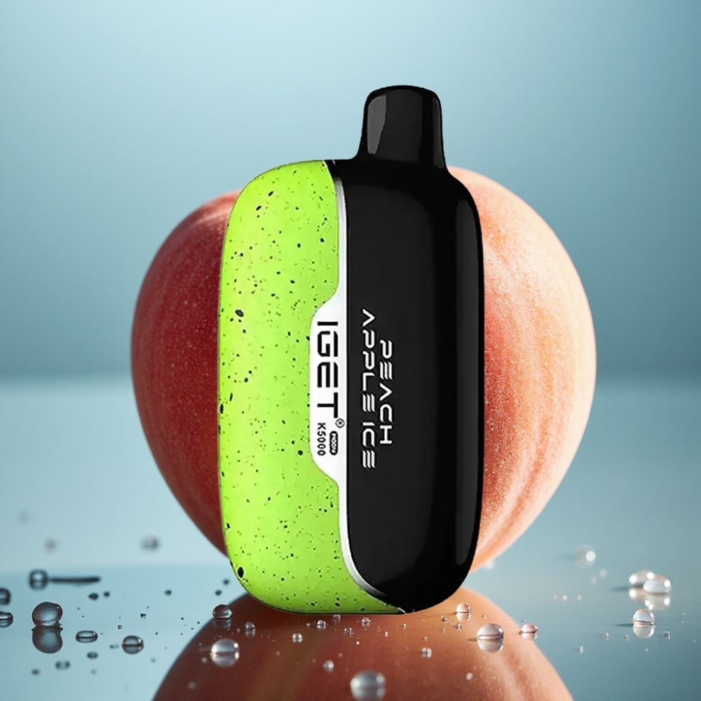 IGET Moon K5000 Puffs Vape Descobável Pêssego Maçã 5000 Puffs 135 Ohm