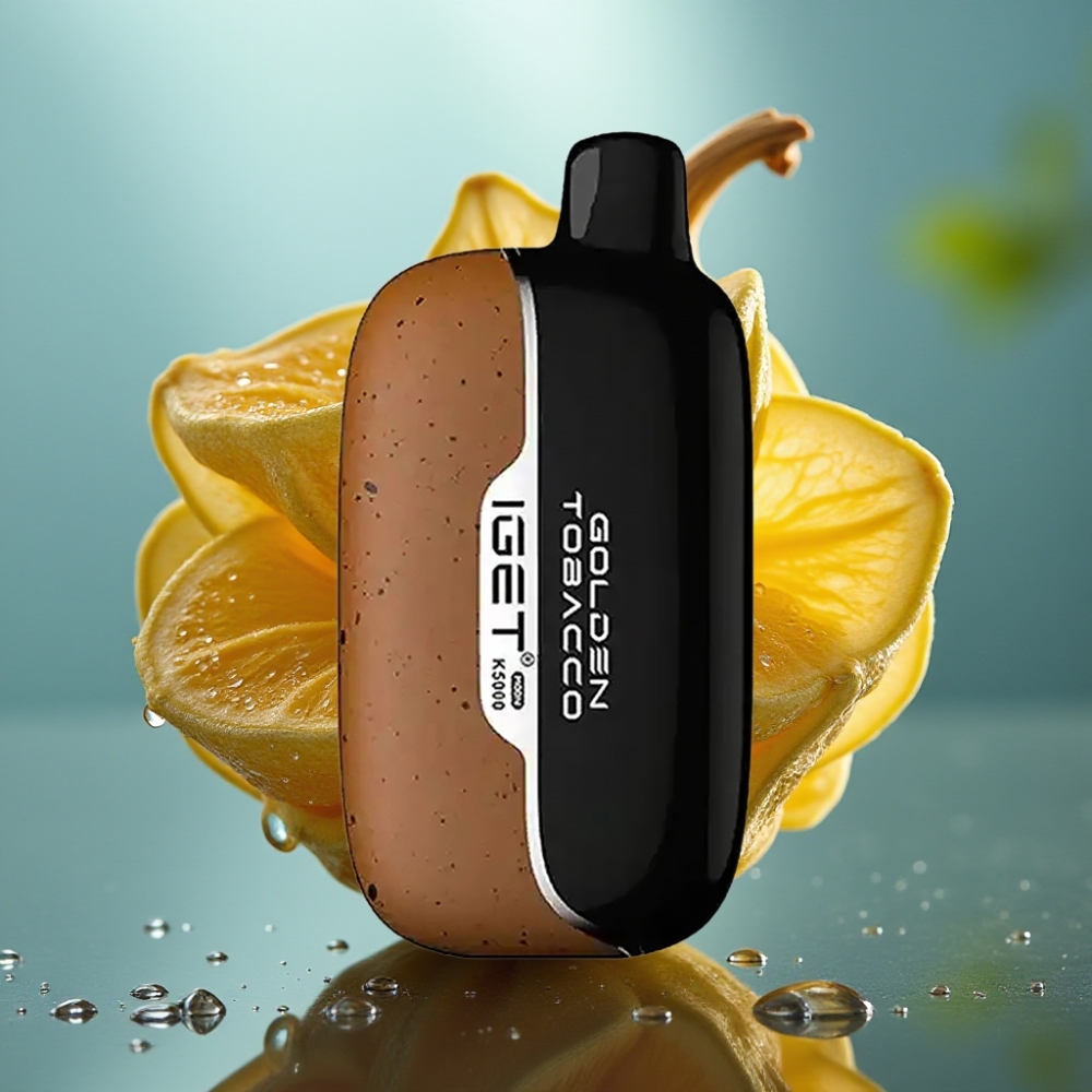IGET Moon K5000 Puffs Vape Descobável Tabaco Dourado - 5000 Puffs 815g