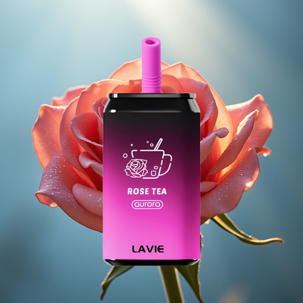 LAVIE Aurora 11000 Puffs 22ML Chá de Rosa Recarregável Type C