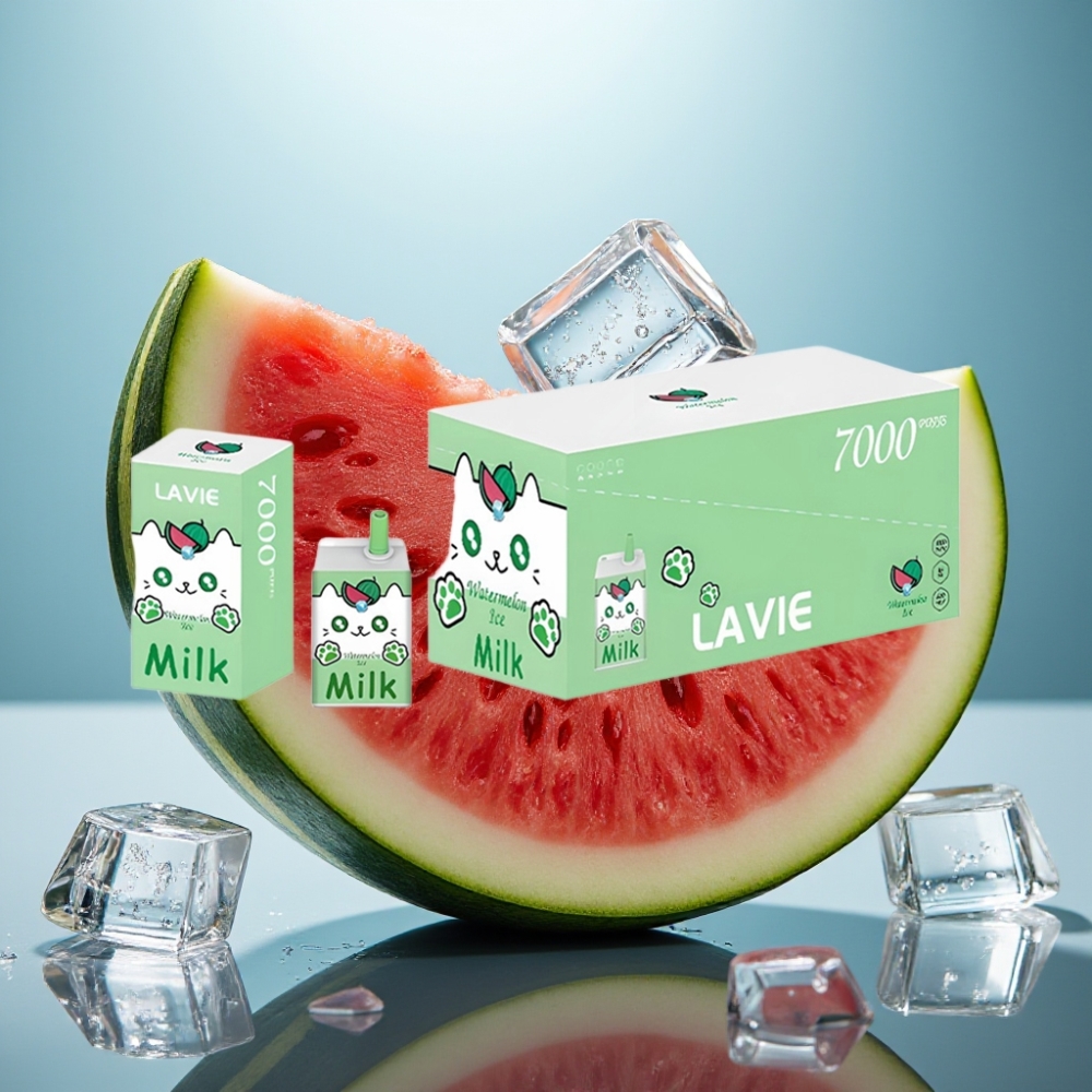LAVIE Milk 7000 Puffs - Melancia Gelada e Leite - 16ML - 600mAh - Tipo C