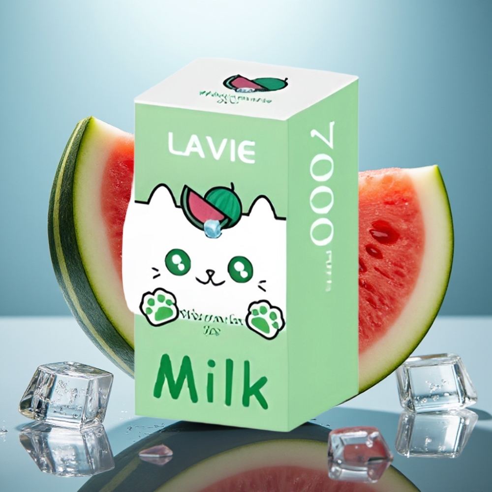 LAVIE Milk 7000 Puffs - Melancia Gelada e Leite - 16ML - 600mAh - Tipo C