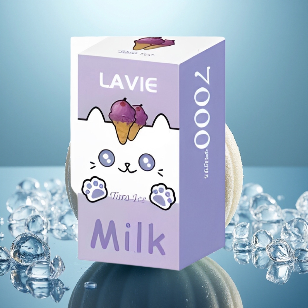 LAVIE Milk 7000 Puffs 16ML Taro Gelado Recarregável