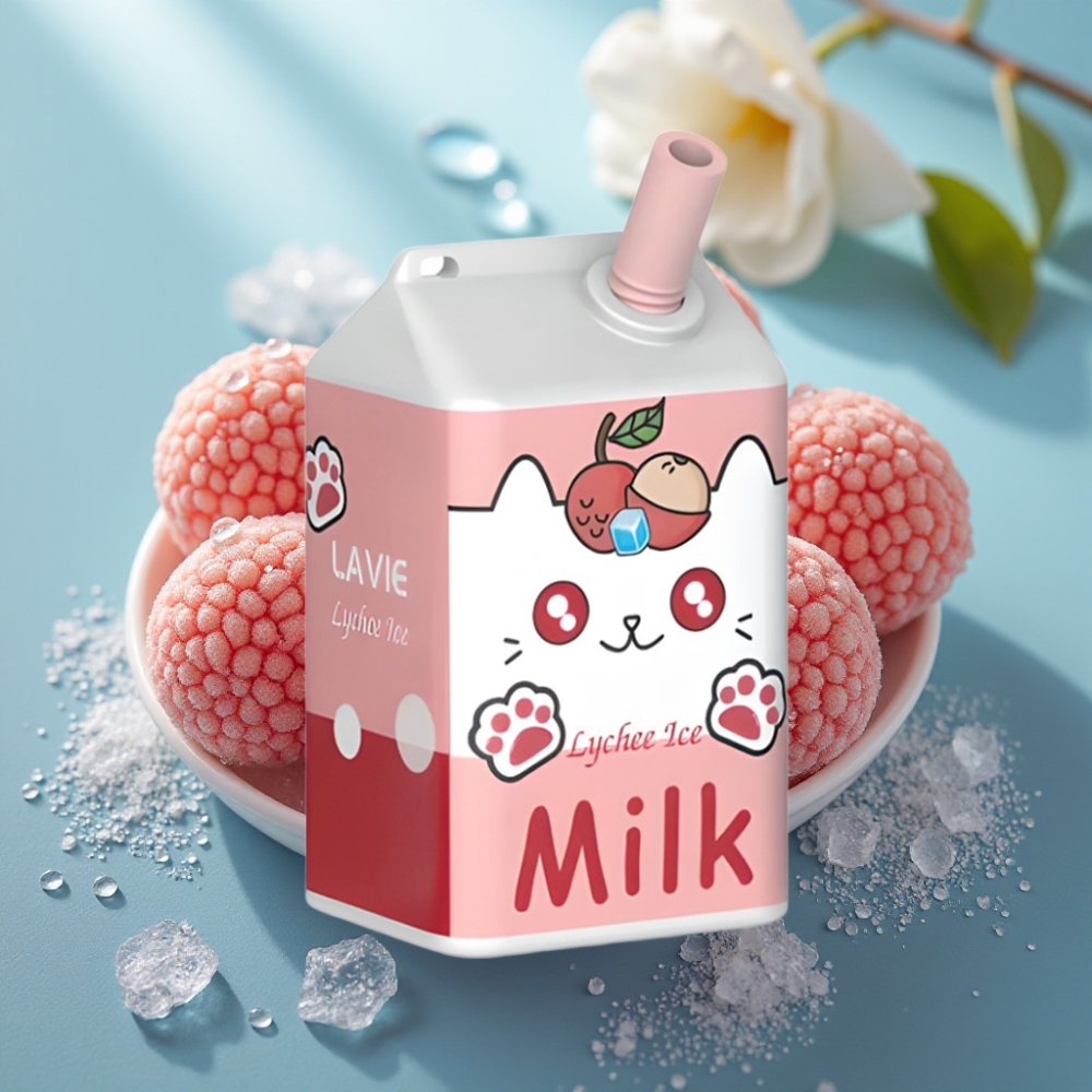 LAVIE Milk 7000 Puffs Disposable Vape Leite e Lichia Ice 16ML 600mAh
