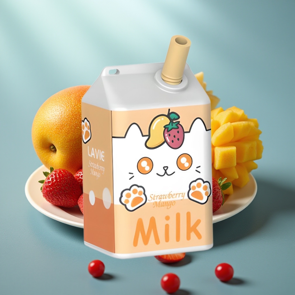 LAVIE Milk 7000 Puffs Morango Manga 16ML 5 600mAh