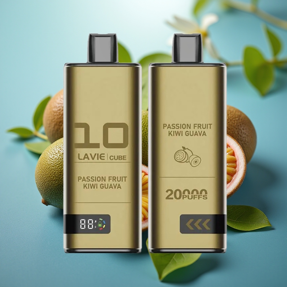 Lavie Cube 20000 Puffs Vape Descartável Maracujá Kiwi Goiaba 28ML 5