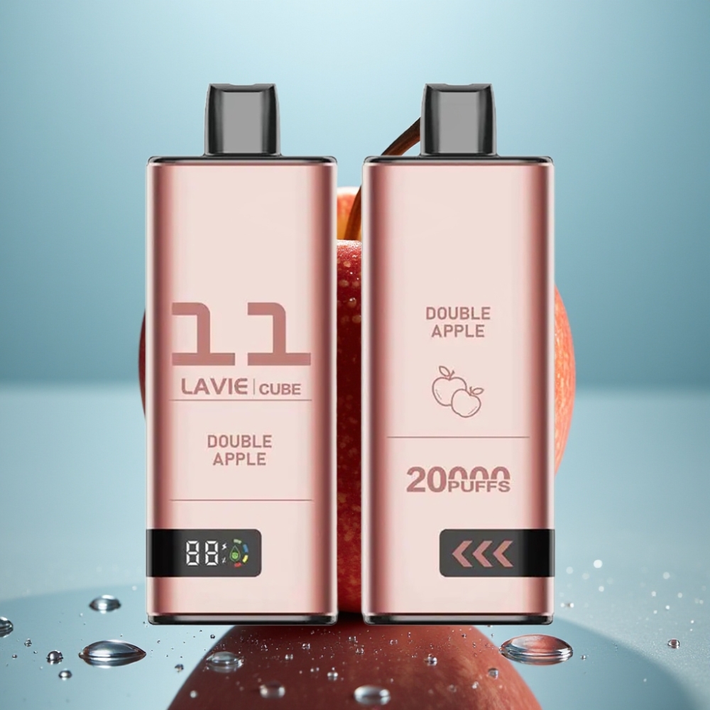 Lavie Cube 20000 Puffs Vape Descartável Maçã Dupla 28ML 5 Nic