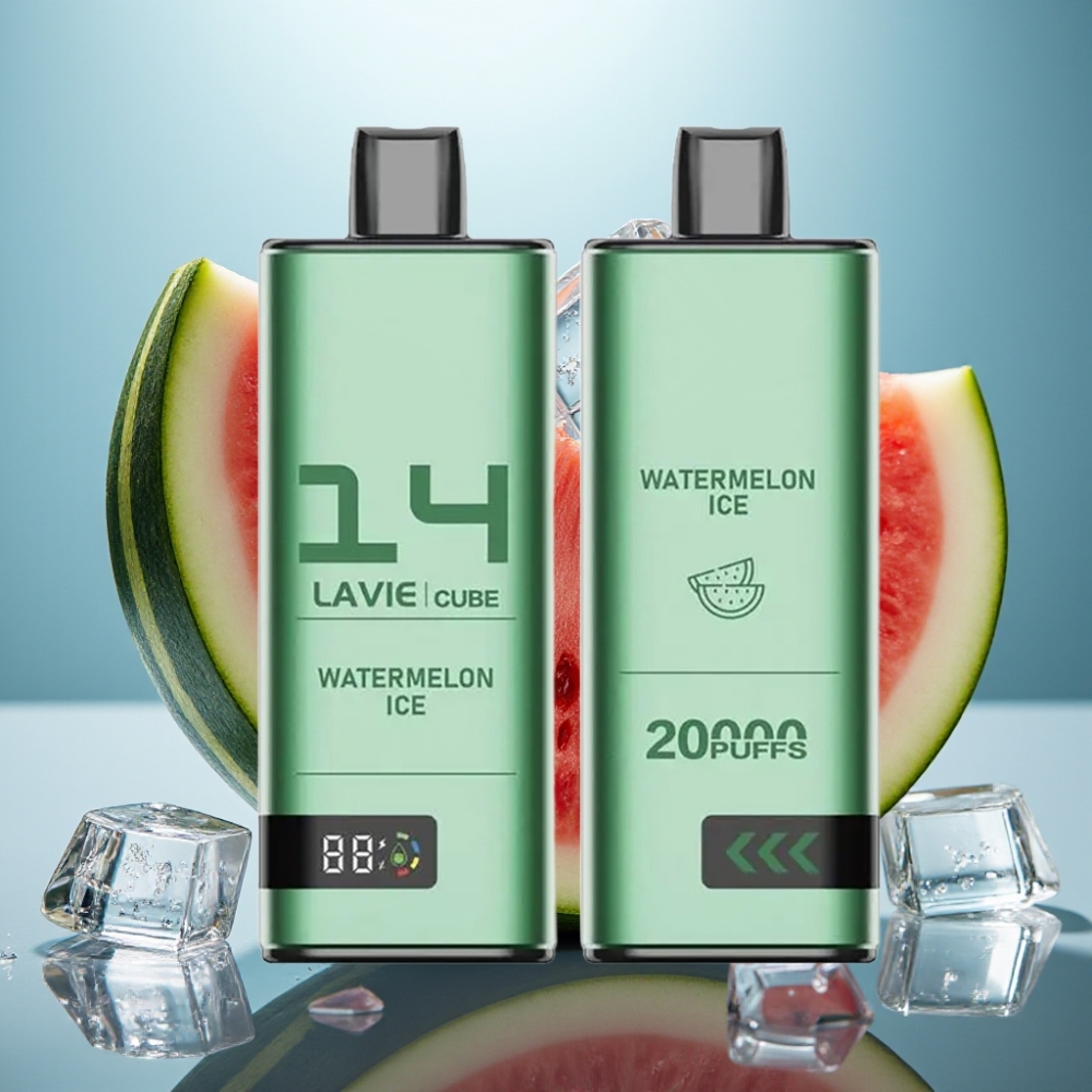 Lavie Cube 20000 Puffs Vape Descartável Melancia Gelada 28ML 5 Nic