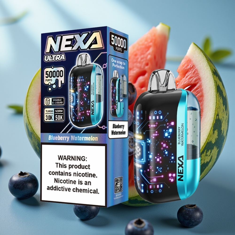 NEXA Ultra 50K Descartável 20ml Blueberry Melancia 5 Nicotina