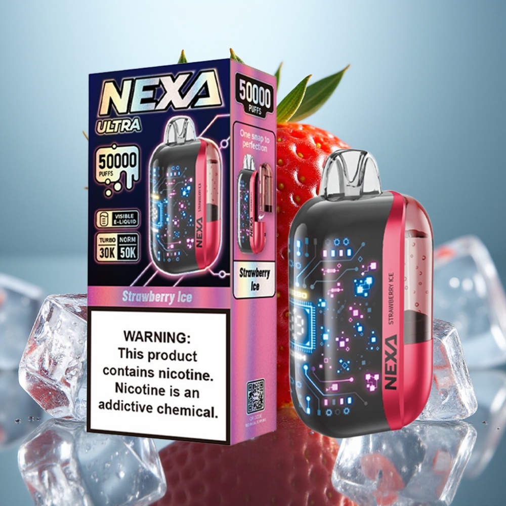 NEXA Ultra 50K Descartável Morango Gelado 20ml 5 800mAh